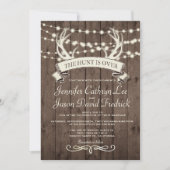 「狩りは終わった」バーン素朴夕べ結婚ズ 招待状 (正面)