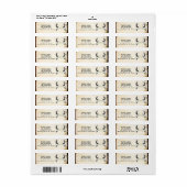 「狩りは終わった」素朴の結婚住所 シール (フルシート)