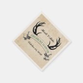 「狩りは終わり」の素朴カスタムウェディングプレゼント スタンダードカクテルナプキン (角)