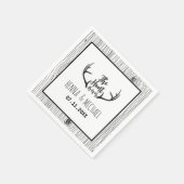 「狩りは終素朴わった結婚」 スタンダードカクテルナプキン (角)