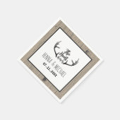 「狩りは終素朴わった結婚」 スタンダードカクテルナプキン (角)