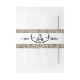 「狩りは終素朴わった結婚」 招待状ベリーバンド