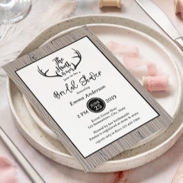 「狩りは終素朴わった結婚」 招待状