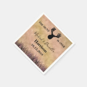 狩りは終結婚わった スタンダードカクテルナプキン (角)