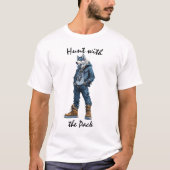狩りは群れで 狼戦士Tシャツ Tシャツ (正面)