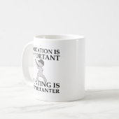 狩りは重要なおもしろい狩りMug コーヒーマグカップ (正面左)