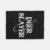 狩りは鹿の群れを言う フリースブランケット (正面(横))