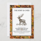 狩りをあります結婚式招待状にごまかして下さい 招待状 (正面)