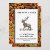 狩りをあります結婚式招待状にごまかして下さい 招待状 (正面/裏面)