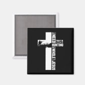 狩りアウトドアクロスイエズクリスチャン引用文クール胡 マグネット (正面/裏面)