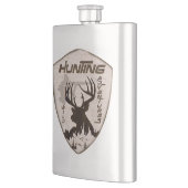 狩りアドベンチャースクエアステッカーkeychain outdoor フラスク (左)