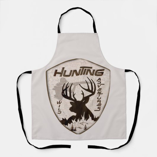 狩りアドベンチャータペストリーアクリルプリントプラーク エプロン (正面)