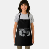 狩りアーチャーアメリカ国旗のブウイング狩り エプロン (インサイチュ)