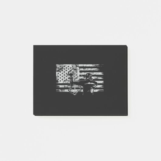 狩りアーチャーアメリカ国旗のブウイング狩り ポストイット (正面)
