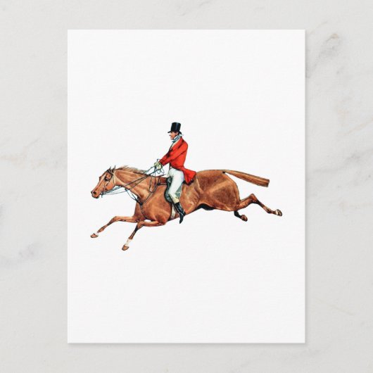 狩りイラストレーション ポストカード