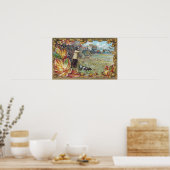 狩りイン秋ヴィンテージ感謝祭 ポスター (キッチン)