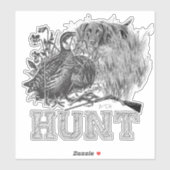 狩りウズラと狩り犬 シール (シート)