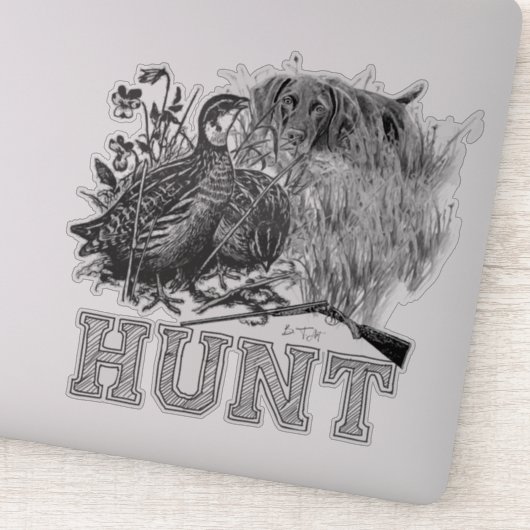 狩りウズラと狩り犬 シール (詳細)