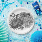 狩りウズラと狩り犬 ペーパープレート (パーティー)