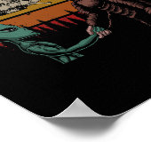 狩りエイリアンとビグフットサスカッチ ポスター (角)