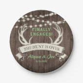 狩りオーバー素朴婚約パーティ ペーパープレート (正面)