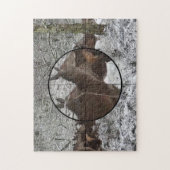 狩りカウエルクスコープビューウィンターラットフォレストジグサ ジグソーパズル (縦)