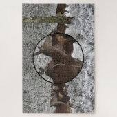 狩りカウエルクスコープビューウィンターラットフォレスト ジグソーパズル (縦)