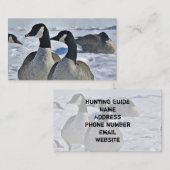 狩りガイドカナダガイスウィンターアウトドア 名刺 (正面/裏面)