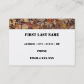 狩りガイドサービス 名刺 (裏面)