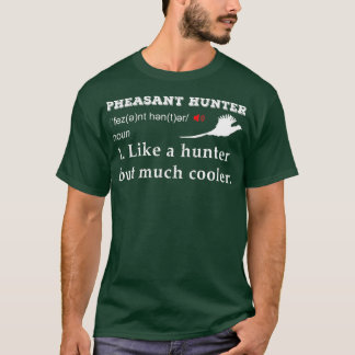 狩りキジのキジのハンターおもしろいデフィ Tシャツ