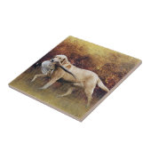 狩りキジ、秋のタペストリーメタルプリントコフ タイル (側面)