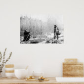 狩りキャンプ冬1887-88 - – サウスダコタ ポスター (キッチン)