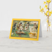 狩りグリーティングカード カード (黄色い花)