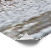 狩りコヨーテと冬の雪野生生物の写真 ポスター (コーナー)