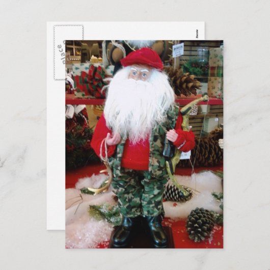 「狩りサンタ」クリスマスの願い シーズンポストカード (正面/裏面)