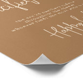 狩りシンプルバニーおしゃぶりゲーム赤ちゃんシャワー ポスター (角)