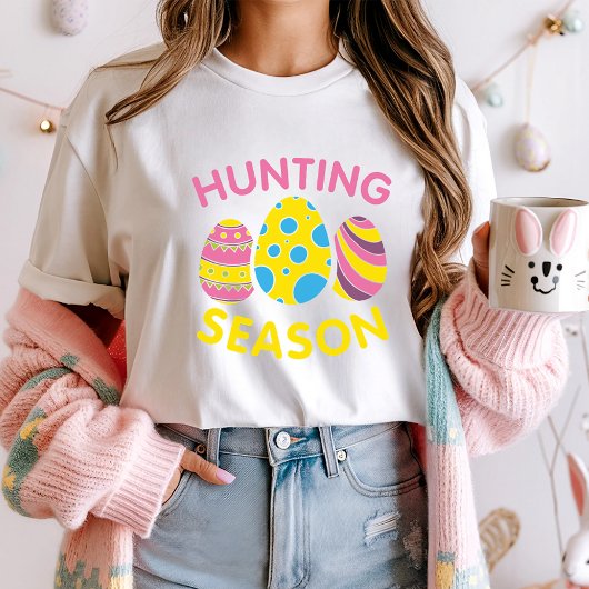狩りシーズンイースターティー;おもしろい卵狩り Tシャツ