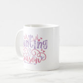 狩りシーズンイースター引用文 コーヒーマグカップ (正面左)