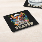 狩りシーズンディアイースターエッグ スクエアペーパーコースター (アングル)