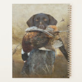 狩りシーズン，ドイツの金髪ポインタの最もタッピング プランナー手帳 (裏面)