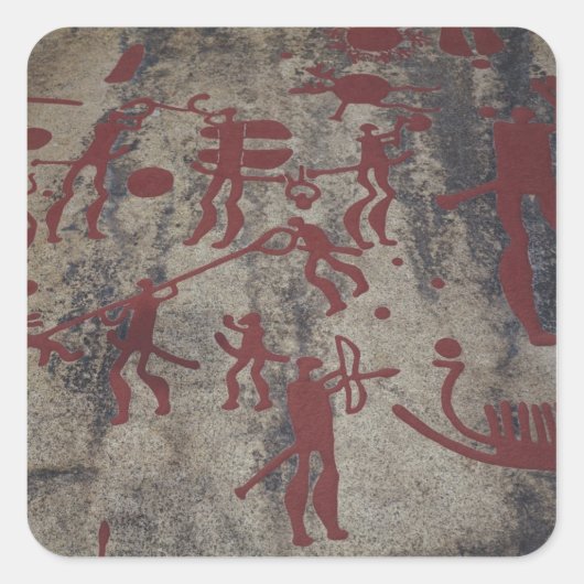 狩りシーン スクエアシール (正面)