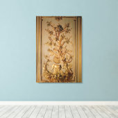 狩りシーン、ダイニングルームからの木製パネル キャンバスプリント (インサイチュ (ウッドフロア))