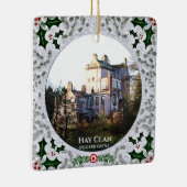 狩りタータンチェックスコティッシュヘイクラン城クリスマス セラミックオーナメント (右)