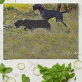 狩りチュカルパトリッジ キッチンタオル (折り畳み)