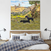 狩りチュカルパトリッジ キャンバスプリント (インサイチュ (寝室))