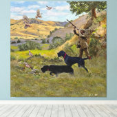 狩りチュカルパトリッジ キャンバスプリント (インサイチュ (ウッドフロア))