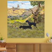 狩りチュカルパトリッジ キャンバスプリント (インサイチュ (リビング))