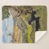 狩りチュカルパトリッジ シェルパブランケット (正面(横))