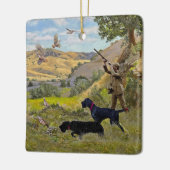 狩りチュカルパトリッジ セラミックオーナメント (左)