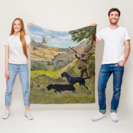 狩りチュカルパトリッジ フリースブランケット